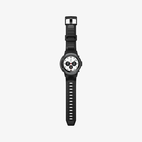 ACS06488 - Galaxy Watch 6 Classic (47mm) Case Rugged Armor Pro in black showing the front